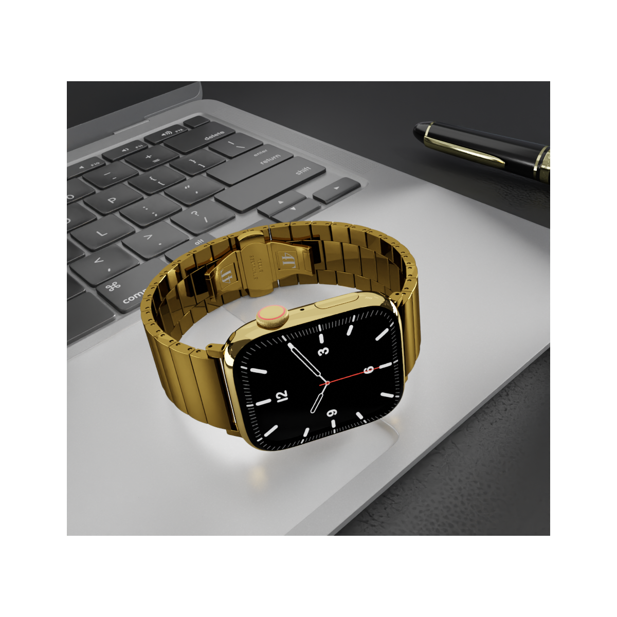 Pasek 4T Band Bransoleta Apple Watch 41 40 38 mm Złoty Luce - 4