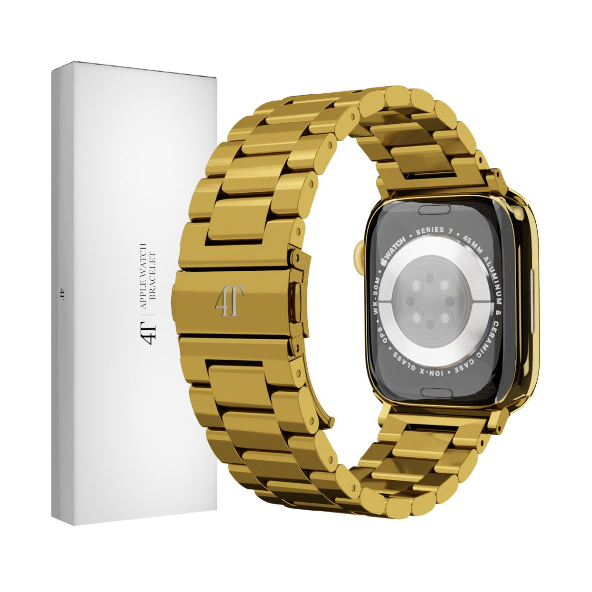 Pasek 4T Bransoleta Fit Apple Watch 41 40 38 mm Złoty Vivace - 1