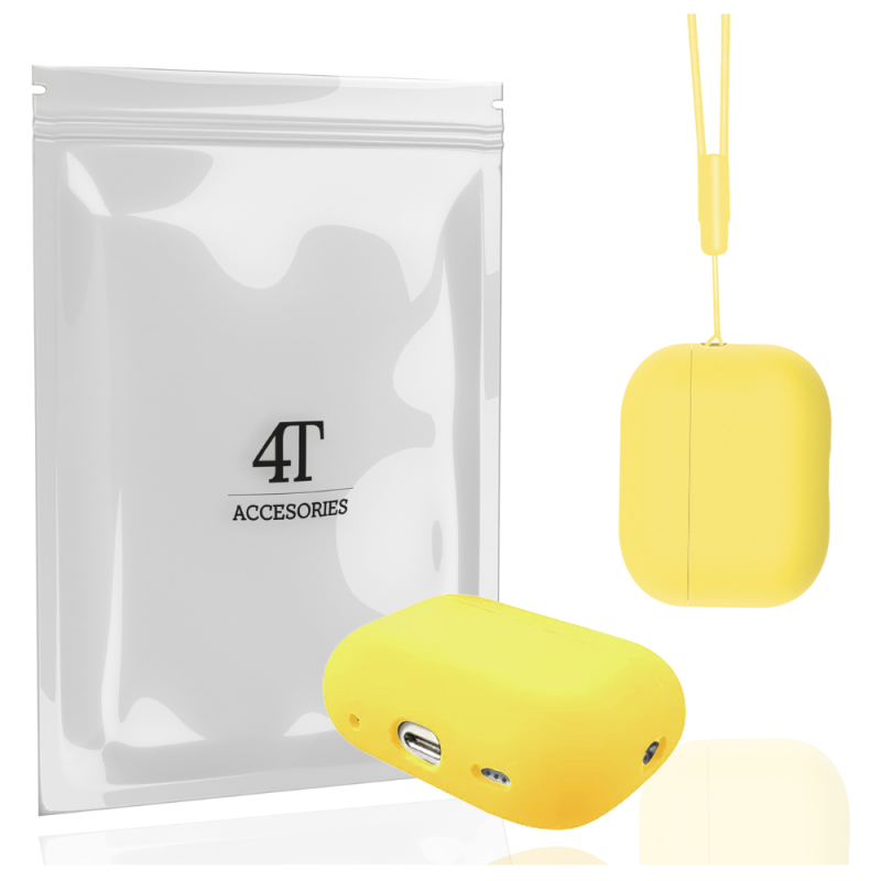 AirPods Pro 2 Generacji Case Obudowa Do Apple Ochronne Silikonowe - Żółty