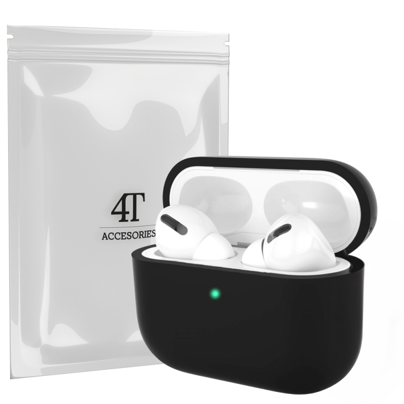 AirPods Pro 1 Etui Pokrowiec Do Apple Słuchawki, Ochronne Odporne 4T - Czarny